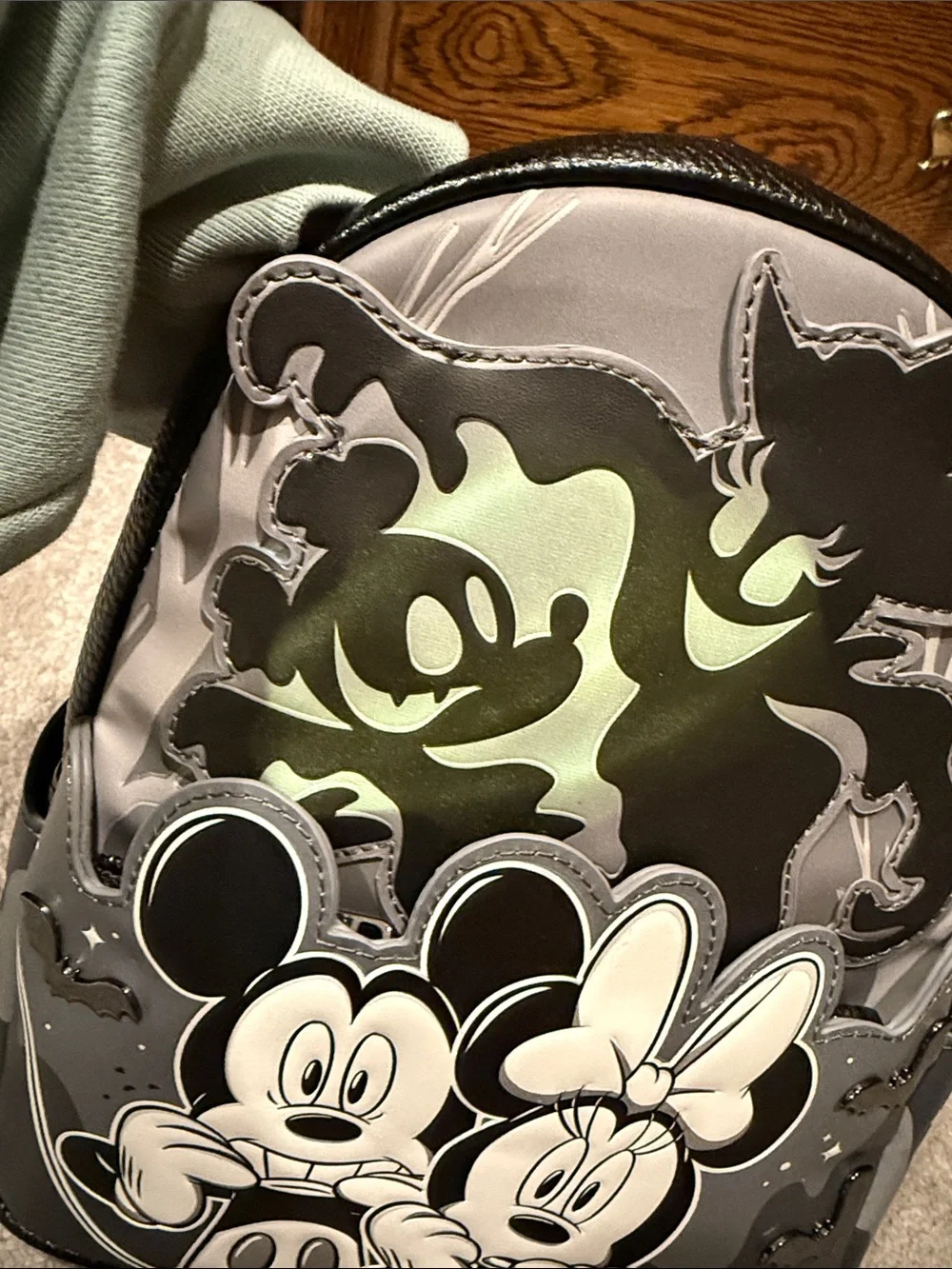 Loungefly Disney Halloween Ghosts Glow-In-The-Dark Light-Up Mini Backpack